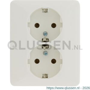 Peha Standard contactdoos inbouw 2-voudig randaarde polarwit 66.011.50