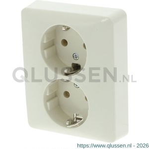 Peha Standard contactdoos inbouw 2-voudig randaarde polarwit 66.011.50