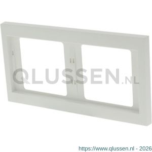 Berker K1 afdekraam inbouw 2-voudig polarwit 66.021.22