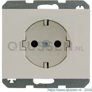 Berker K1 contactdoos inbouw 1-voudig randaarde polarwit 66.021.42