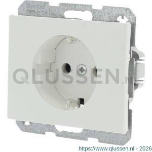 Berker K1 contactdoos inbouw 1-voudig randaarde polarwit 66.021.42