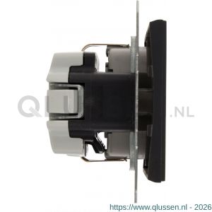 Berker K1 contactdoos inbouw 1-voudig randaarde antraciet 66.022.42