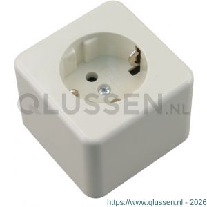 Berker AP contactdoos opbouw 1-voudig randaarde polarwit 66.026.42