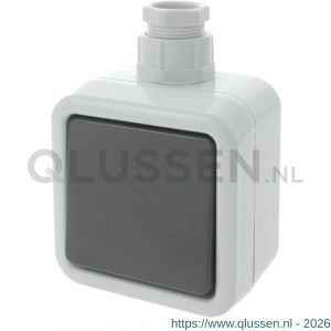 Peha schakelaar opbouw wissel grijs wartel M20 66.028.01