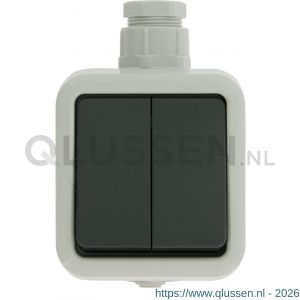 Peha schakelaar opbouw serie grijs wartel M20 66.028.03