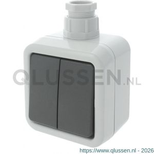 Peha schakelaar opbouw serie grijs wartel M20 66.028.03