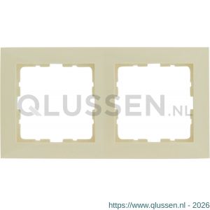 Berker S1 afdekraam inbouw 2-voudig crème 66.032.22