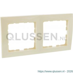Berker S1 afdekraam inbouw 2-voudig crème 66.032.22