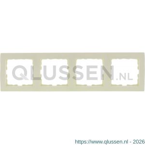 Berker S1 afdekraam inbouw 4-voudig glanzend crème 66.032.26