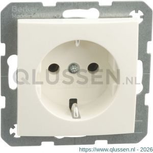 Berker S1 contactdoos inbouw 1-voudig randaarde crème 66.032.42