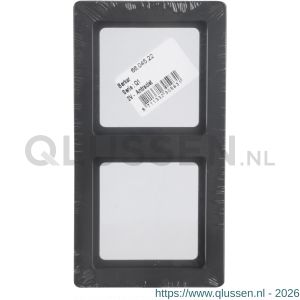 Berker Q1 afdekraam inbouw 2-voudig antraciet 66.045.22