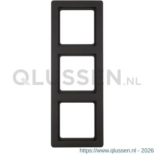 Berker Q1 afdekraam inbouw 3-voudig antraciet 66.045.24