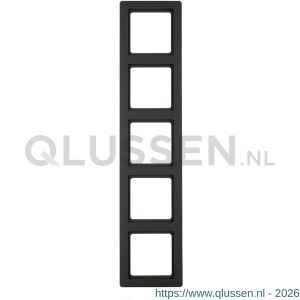 Berker Q1 afdekraam inbouw 5-voudig antraciet 66.045.28