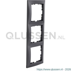 Berker S1 afdekraam 3-voudig antraciet 66.046.24