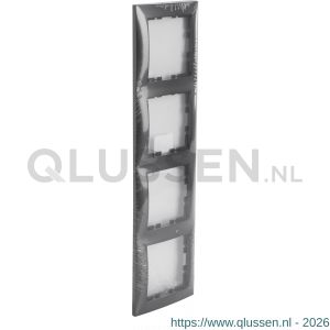 Berker S1 afdekraam 4-voudig antraciet 66.046.26