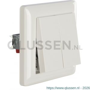 Gira System 55 afdekraam inbouw 1-voudig polarwit 66.051.21
