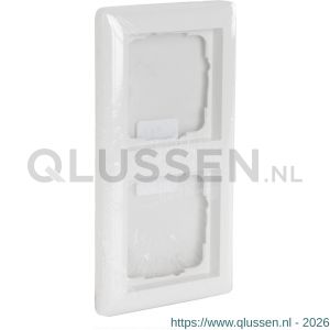 Gira System 55 afdekraam inbouw 2-voudig verticaal-horizontaal polarwit 66.051.22