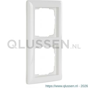 Gira System 55 afdekraam inbouw 2-voudig verticaal-horizontaal polarwit 66.051.22