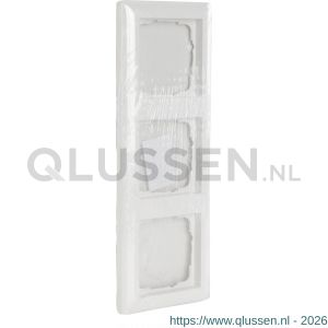 Gira System 55 afdekraam inbouw 3-voudig verticaal-horizontaal polarwit 66.051.24