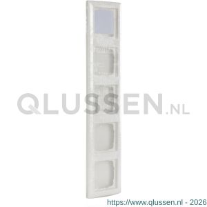 Gira System 55 afdekraam inbouw 5-voudig polarwit 66.051.28
