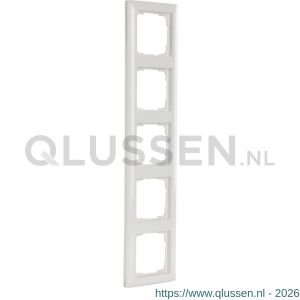 Gira System 55 afdekraam inbouw 5-voudig polarwit 66.051.28