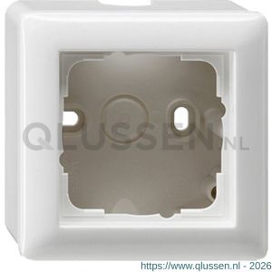 Gira System 55 opbouwraam 1-voudig inclusief afdekraam polarwit 66.051.32