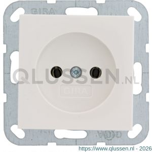 Gira System 55 contactdoos inbouw 1-voudig polarwit 66.051.40