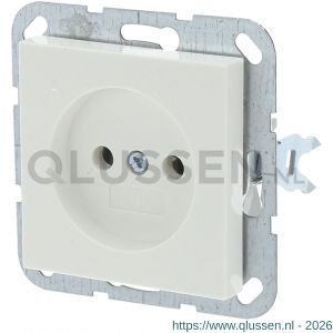 Gira System 55 contactdoos inbouw 1-voudig polarwit 66.051.40