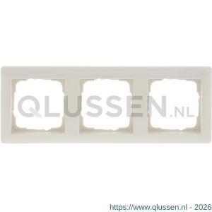 Gira Standard 55 afdekraam inbouw 3-voudig verticaal-horizontaal crème 66.052.24