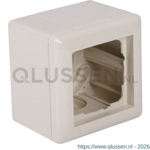 Gira System 55 opbouwraam 1-voudig inclusief afdekraam crème 66.052.32