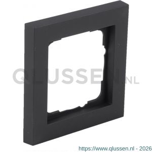 Gira E2 afdekraam inbouw 1-voudig verticaal-horizontaal zwart 66.053.21