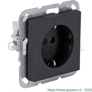Gira E2 contactdoos inbouw 1-voudig zwart 66.053.40