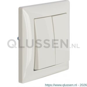 Busch-Jaeger Balance afdekraam inbouw 1-voudig verticaal-horizontaal polarwit 66.054.21