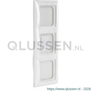 Busch-Jaeger Balance afdekraam inbouw 3-voudig verticaal-horizontaal polarwit 66.054.24