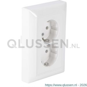 Busch-Jaeger Busch Balance Jaeger contactdoos inbouw 2-voudig randaarde polarwit 66.054.50