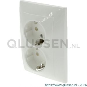 Q-Link S2 contactdoos 2-voudig randaarde polarwit 66.082.50