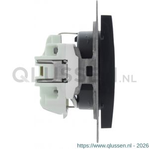 Q-Link S2 contactdoos 1-voudig randaarde antraciet 66.083.42