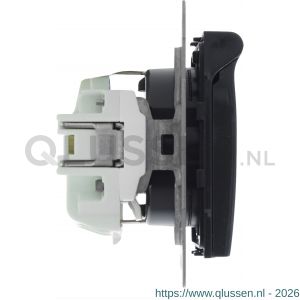 Q-Link S2 contactdoos 1-voudig randaarde antraciet 66.083.44
