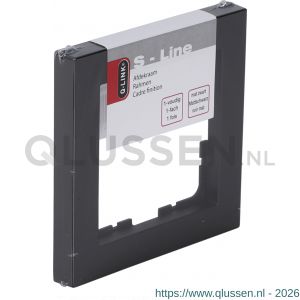 Q-Link S-line afdekraam 1voudig verticaal-horizontaal zwart 66.095.21