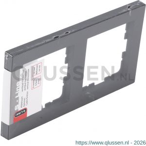 Q-Link S-line afdekraam 2-voudig verticaal-horizontaal zwart 66.095.22