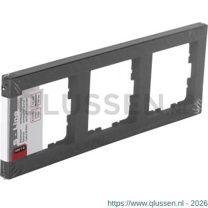 Q-Link S-line afdekraam 3-voudig verticaal-horizontaal zwart 66.095.24