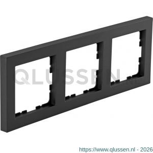 Q-Link S-line afdekraam 3-voudig verticaal-horizontaal zwart 66.095.24