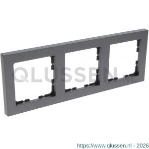 Q-Link S-Line afdekraam 3-voudig verticaal-horizontaal zwart 66.097.24