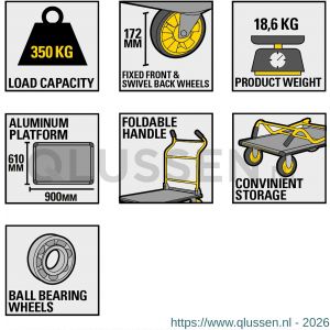 Stanley platformwagen 350 kg SXWT-PC512 83.500.06
