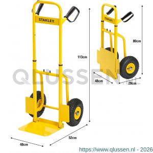 Stanley steekwagen inklap staal 120 kg SXWT-FT520 83.500.13