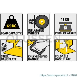 Stanley steekwagen inklap staal 120 kg SXWT-FT520 83.500.13