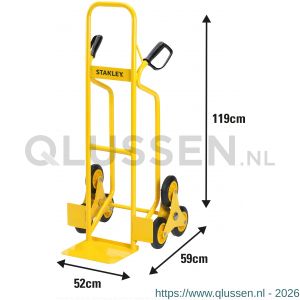 Stanley steekwagen staal trap 200 kg SXWT-HT523 83.500.16