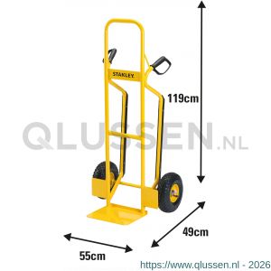Stanley steekwagen staal 250 kg SXWT-HT524 83.500.17