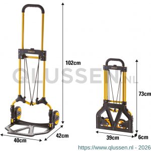 Stanley steekwagen vouwbaar 70 kg SXWT-FT580 PDQ 83.500.28