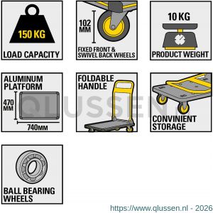 Stanley platformwagen 150 kg SXWT-PC510 83.500.47